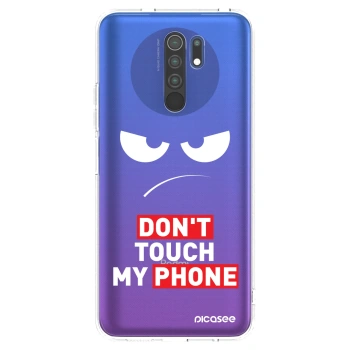 Picasee silikonový průhledný obal pro Xiaomi Redmi 9 - Angry Eyes - Transparent