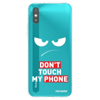 Picasee silikonový průhledný obal pro Xiaomi Redmi 9A - Angry Eyes - Transparent
