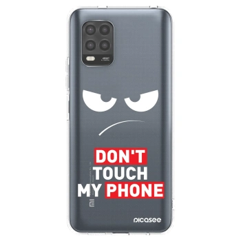 Picasee silikonový průhledný obal pro Xiaomi Mi 10 Lite - Angry Eyes - Transparent