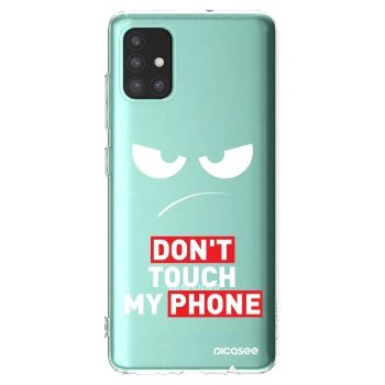 Picasee silikonový průhledný obal pro Samsung Galaxy M51 M515F - Angry Eyes - Transparent