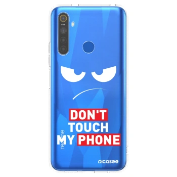 Picasee silikonový průhledný obal pro Realme 5 - Angry Eyes - Transparent