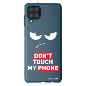 Picasee silikonový průhledný obal pro Samsung Galaxy A12 A125F - Angry Eyes - Transparent