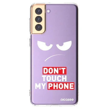 Picasee silikonový průhledný obal pro Samsung Galaxy S21+ 5G G996F - Angry Eyes - Transparent