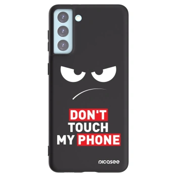 Picasee silikonový černý obal pro Samsung Galaxy S21+ 5G G996F - Angry Eyes - Transparent