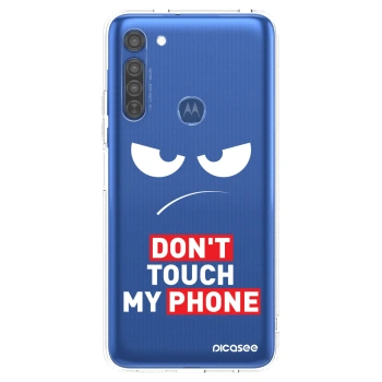 Obal pro Motorola Moto G8 - Angry Eyes - Transparent