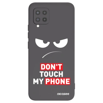 Picasee silikonový černý obal pro Samsung Galaxy A42 A426B - Angry Eyes - Transparent