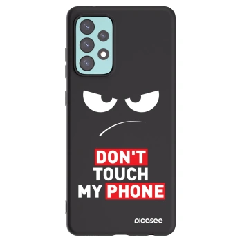 Picasee silikonový černý obal pro Samsung Galaxy A72 A725F - Angry Eyes - Transparent