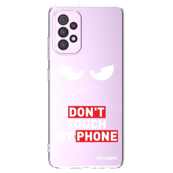 Picasee silikonový průhledný obal pro Samsung Galaxy A32 5G A326B - Angry Eyes - Transparent