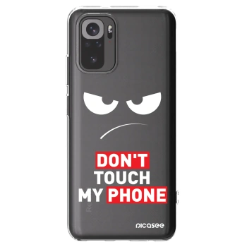 Picasee silikonový průhledný obal pro Xiaomi Redmi Note 10S - Angry Eyes - Transparent