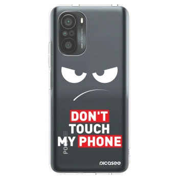 Picasee silikonový průhledný obal pro Xiaomi Poco F3 - Angry Eyes - Transparent