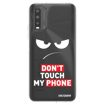 Picasee silikonový průhledný obal pro Xiaomi Redmi 9T - Angry Eyes - Transparent