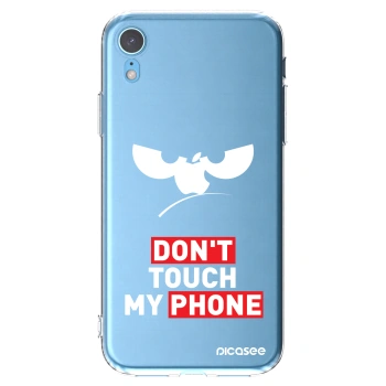 Picasee silikonový průhledný obal pro Apple iPhone XR - Angry Eyes - Transparent