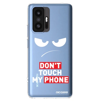 Picasee silikonový průhledný obal pro Xiaomi 11T - Angry Eyes - Transparent