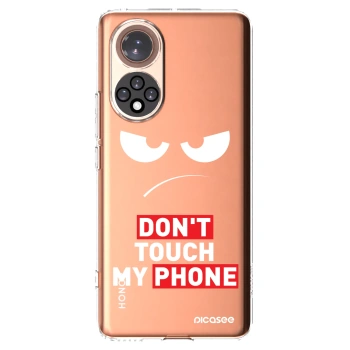 Picasee silikonový průhledný obal pro Honor 50 5G - Angry Eyes - Transparent