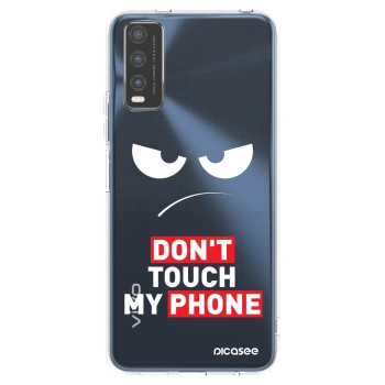 Picasee silikonový průhledný obal pro Vivo Y20s - Angry Eyes - Transparent