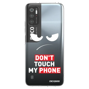 Picasee silikonový průhledný obal pro Xiaomi Poco M3 Pro 5G - Angry Eyes - Transparent