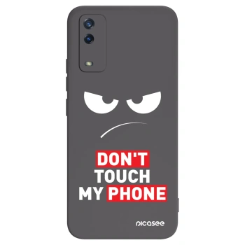 Picasee silikonový černý obal pro Vivo Y11s - Angry Eyes - Transparent
