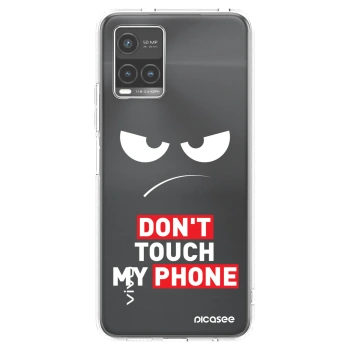 Picasee silikonový průhledný obal pro Vivo Y33s - Angry Eyes - Transparent