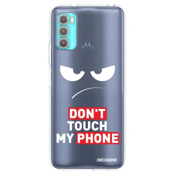 Picasee silikonový průhledný obal pro Motorola Moto G60 - Angry Eyes - Transparent
