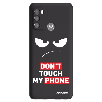 Picasee silikonový černý obal pro Motorola Moto G60 - Angry Eyes - Transparent