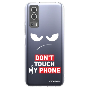 Picasee silikonový průhledný obal pro Vivo Y72 5G - Angry Eyes - Transparent