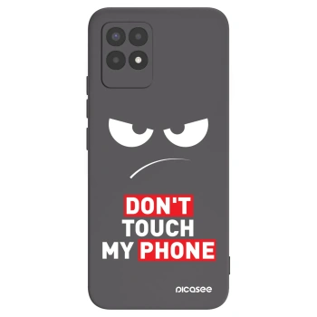 Picasee silikonový černý obal pro Realme 8i - Angry Eyes - Transparent