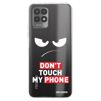 Picasee silikonový průhledný obal pro Realme 8i - Angry Eyes - Transparent