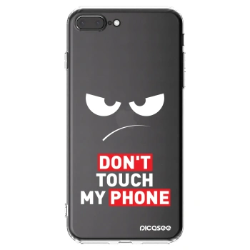 Picasee silikonový průhledný obal pro Apple iPhone 7 Plus - Angry Eyes - Transparent