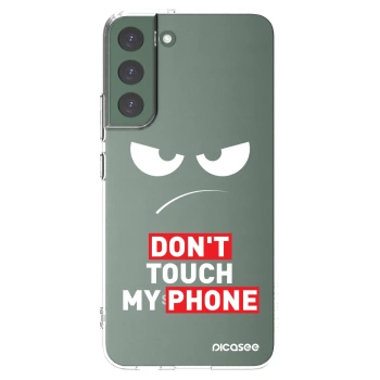 Picasee silikonový průhledný obal pro Samsung Galaxy S22+ 5G - Angry Eyes - Transparent