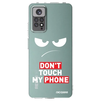 Picasee silikonový průhledný obal pro Xiaomi Redmi Note 11 - Angry Eyes - Transparent