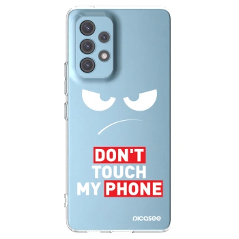 Picasee silikonový průhledný obal pro Samsung Galaxy A53 5G A536 - Angry Eyes - Transparent
