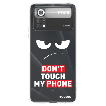 Picasee silikonový průhledný obal pro Xiaomi Poco X4 Pro 5G - Angry Eyes - Transparent