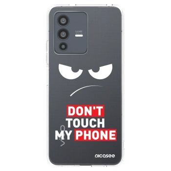 Picasee silikonový průhledný obal pro Vivo V23 5G - Angry Eyes - Transparent
