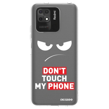 Picasee silikonový průhledný obal pro Xiaomi Redmi 10C - Angry Eyes - Transparent
