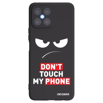 Picasee silikonový černý obal pro Honor X8 4G - Angry Eyes - Transparent