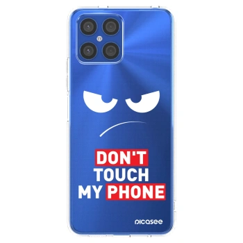 Picasee silikonový průhledný obal pro Honor X8 4G - Angry Eyes - Transparent