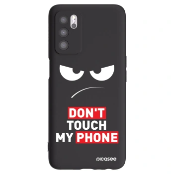 Picasee silikonový černý obal pro OPPO A16 - Angry Eyes - Transparent