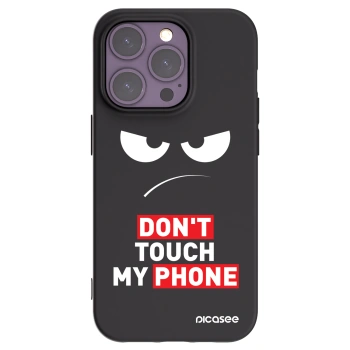 Picasee silikonový černý obal pro Apple iPhone 14 Pro - Angry Eyes - Transparent
