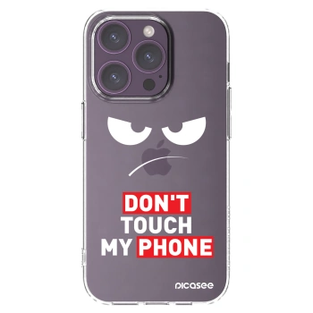 Picasee silikonový průhledný obal pro Apple iPhone 14 Pro - Angry Eyes - Transparent