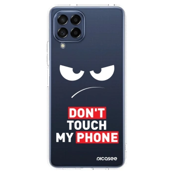 Picasee silikonový průhledný obal pro Samsung Galaxy M53 5G - Angry Eyes - Transparent