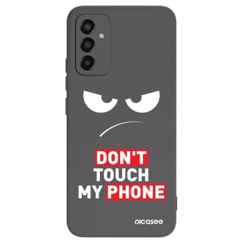 Picasee silikonový černý obal pro Samsung Galaxy M13 M135F - Angry Eyes - Transparent