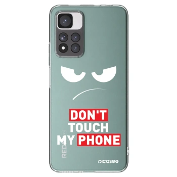 Picasee silikonový průhledný obal pro Xiaomi Redmi Note 11 Pro+ 5G - Angry Eyes - Transparent