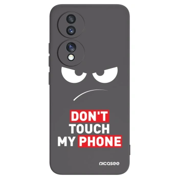 Picasee silikonový černý obal pro Honor 70 - Angry Eyes - Transparent