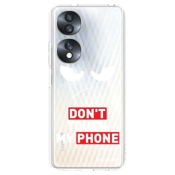 Picasee silikonový průhledný obal pro Honor 70 - Angry Eyes - Transparent