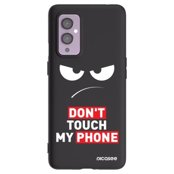 Picasee silikonový černý obal pro OnePlus 9 - Angry Eyes - Transparent