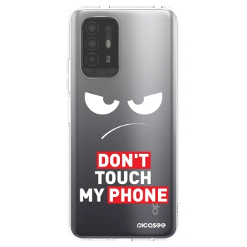 Picasee silikonový průhledný obal pro OPPO A94 5G - Angry Eyes - Transparent
