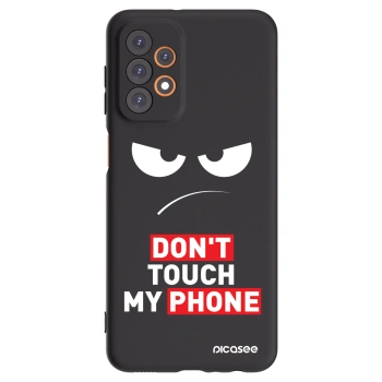 Picasee silikonový černý obal pro Samsung Galaxy A23 A236B 5G - Angry Eyes - Transparent