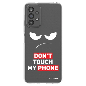 Picasee silikonový průhledný obal pro Samsung Galaxy A73 5G - Angry Eyes - Transparent