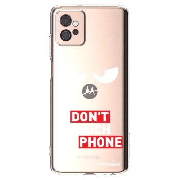 Picasee silikonový průhledný obal pro Motorola Moto G32 - Angry Eyes - Transparent