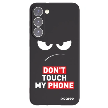 Picasee silikonový černý obal pro Samsung Galaxy S23+ 5G - Angry Eyes - Transparent
